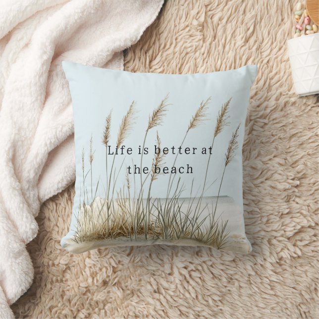 Blue Sky Sand Beach Barefoot Cushion (Blanket)