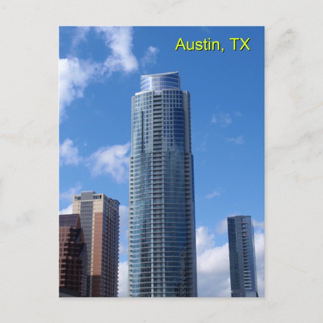 Blue Sky Scrapers Postcard (Front)