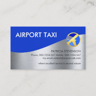 Blue Sky Silver Runway Liftoff Business Card