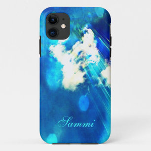 Blue Sky Sparkle iPhone 5 case *Personalise*