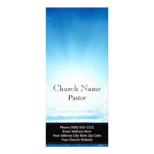 Blue Sky Stairs Church Rack Card, Ministry Card