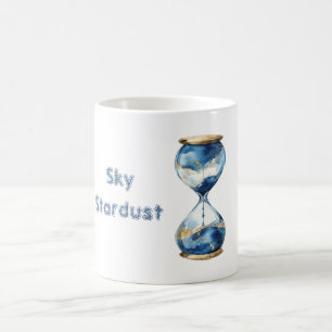 Blue Sky Stardust Hourglass Coffee Mug