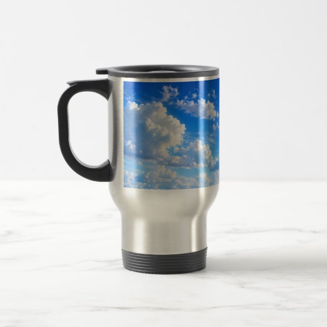 Blue Sky   Travel Mug (Left)