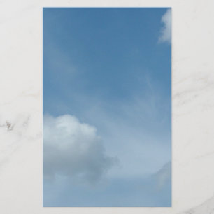 blue sky, white clouds stationery