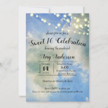 Blue Sky & White Clouds | Sweet 16 Birthday