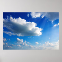 Blue sky with cloud closeup.