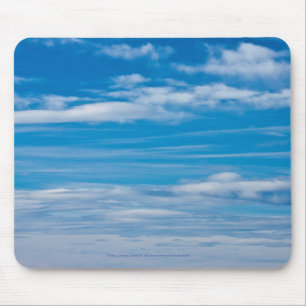 Blue Sky With Cloud Streaks Mouse Pad