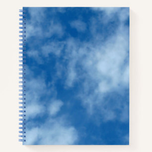Blue Sky with Clouds Nature Photography Notebook