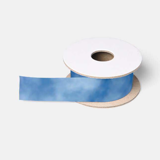 Blue Sky with Clouds Photo Satin Ribbon (Spool)
