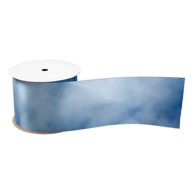 Blue Sky with Clouds Photo Satin Ribbon (Spool)