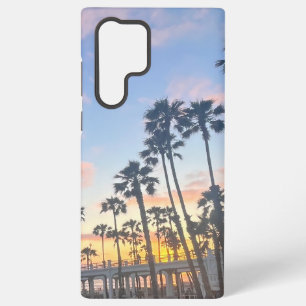 Blue Sky with Pink Clouds Oceanside California Samsung Galaxy Case