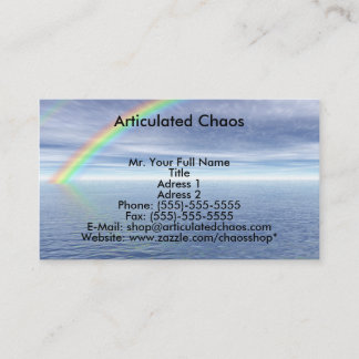 Blue Sky With Rainbow Business Card