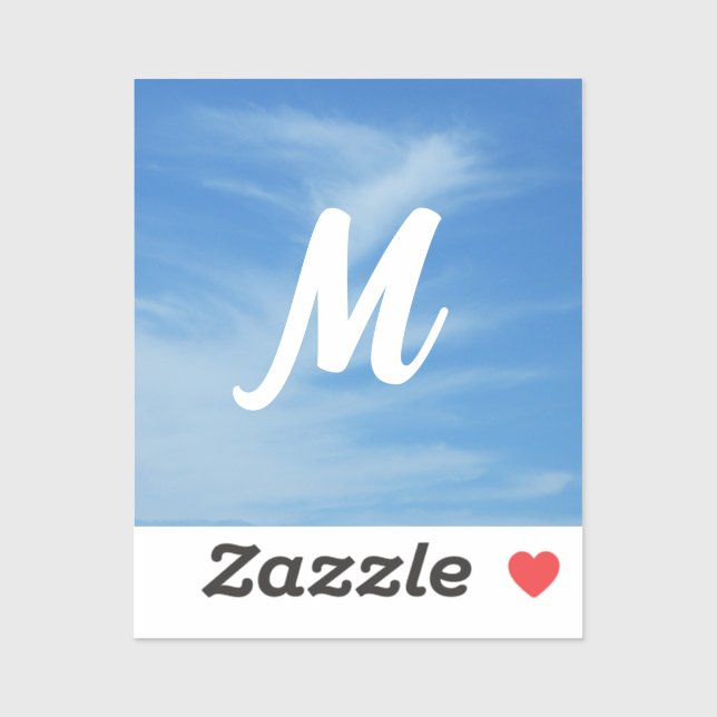 Blue Sky with White Clouds Abstract Nature Photo (Sheet)