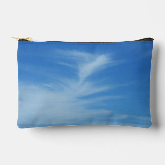 Blue Sky with White Clouds Abstract Nature Photo Accessory Pouch