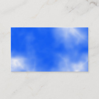 Blue sky with white clouds. business card
