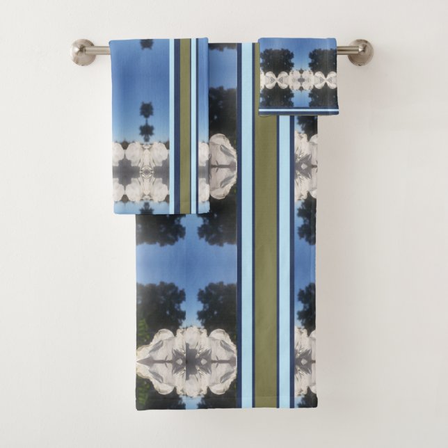 BLUE SKYFLOWER DRYSME1 WASH CLOTH AND BATH SET (Insitu)