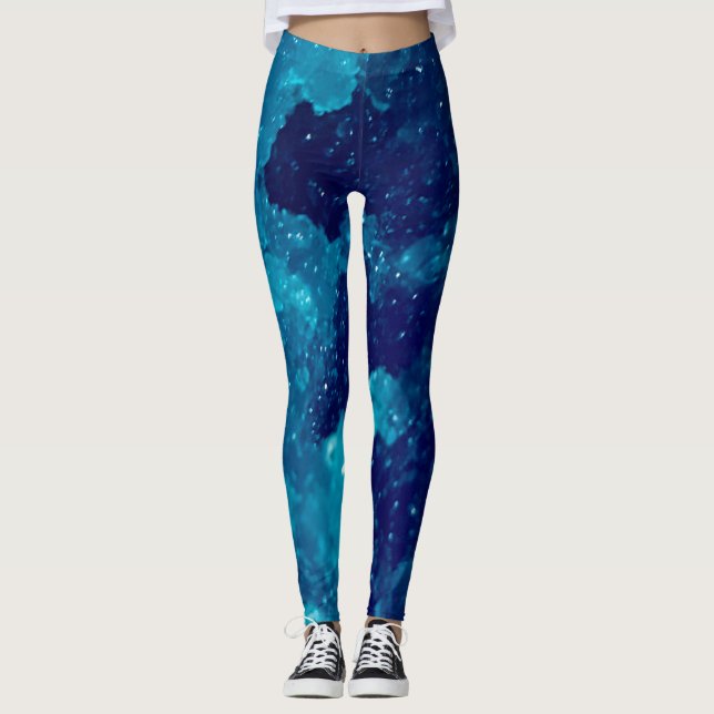 Blue slushie leggings (Front)