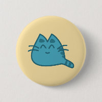 Blue Smiling Kitty Cat