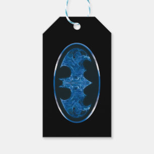 Blue Smoke Bat Symbol Gift Tags