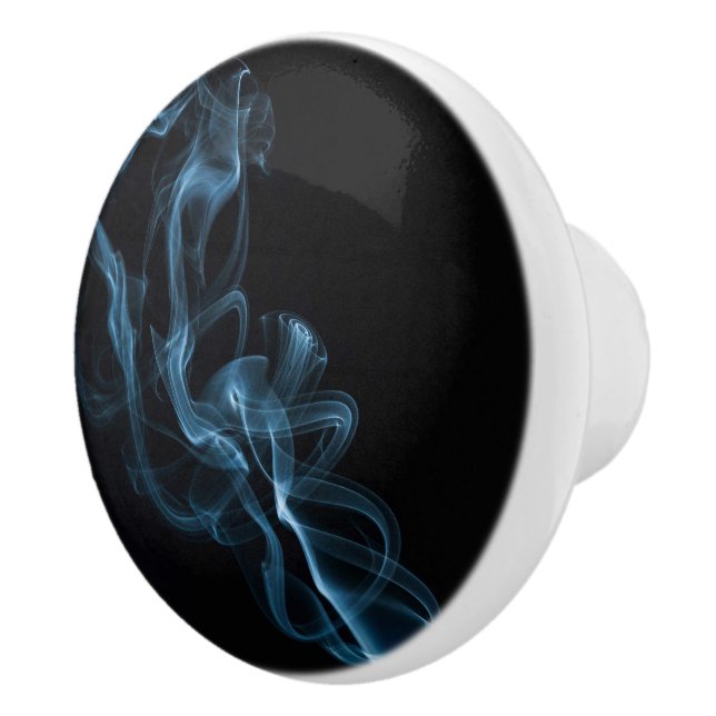 Blue Smoke Ceramic Knob (Right)