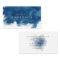 blue smoke effect Double Monogram Business Card