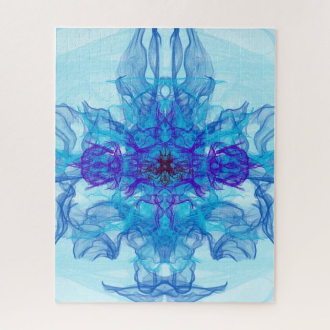 BLUE SMOKE - Fractal Art - Jigsaw Puzzle (Vertical)