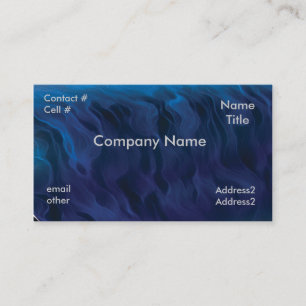 blue smoke swirls business card