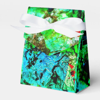 Blue smooth abstract Favor Box,Smooth vibrant art Favour Box