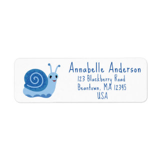 Blue Snail Mail Personalise Label