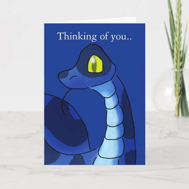 Blue Snake Card (Front)