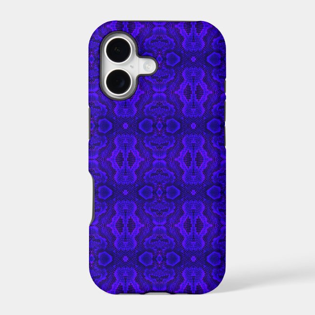 Blue Snake Texture Phone Case (Back)