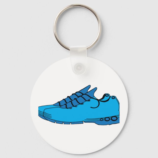 Blue Sneakers Key Ring (Front)