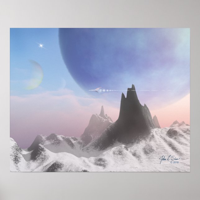 Blue Snow (20 x 16) Poster (Front)