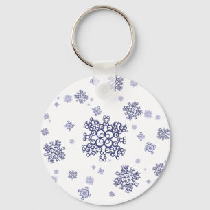 Blue Snow Key Ring