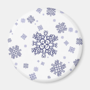 Blue Snow Magnet