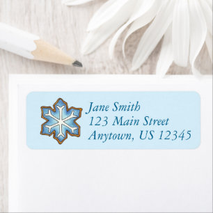 Blue Snow Winter Snowflake Hanukkah Chanukah