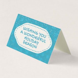 Blue Snowflake 25 Pack Holiday Cards