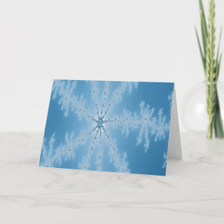 Blue Snowflake Card