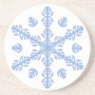 Blue Snowflake Coaster