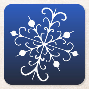 Blue Snowflake Coasters