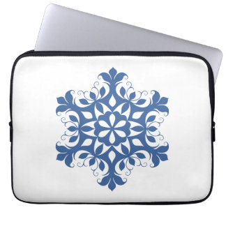 Blue Snowflake Electronics Bag