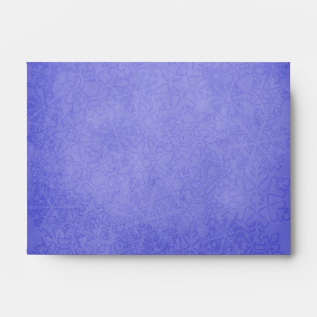 Blue Snowflake Envelope-A6 Envelopes (Front)