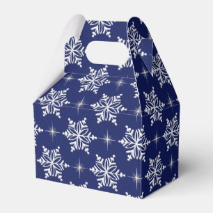 Blue Snowflake Favour Box