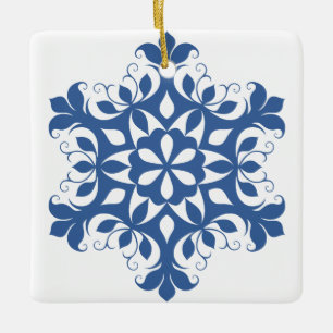 Blue Snowflake Ornament