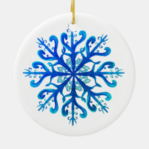 Blue Snowflake Ornament