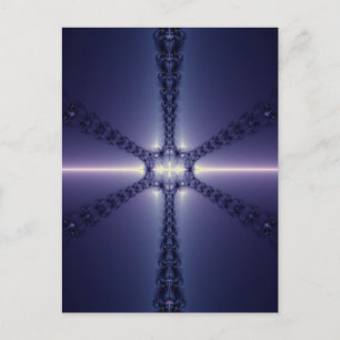 Blue Snowflake Postcard