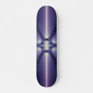 Blue Snowflake Skateboard