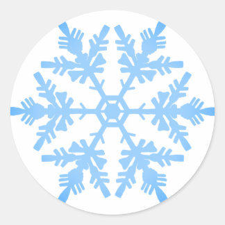Blue Snowflake Sticker