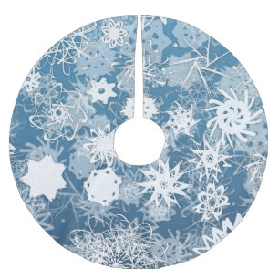 Blue Snowflake Tree Skirt