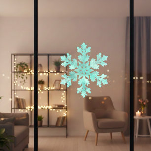 Blue Snowflake Window Cling